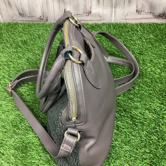 Juicy Couture Gray Faux Sherpa Teddy Handbag - Picture 5 of 15